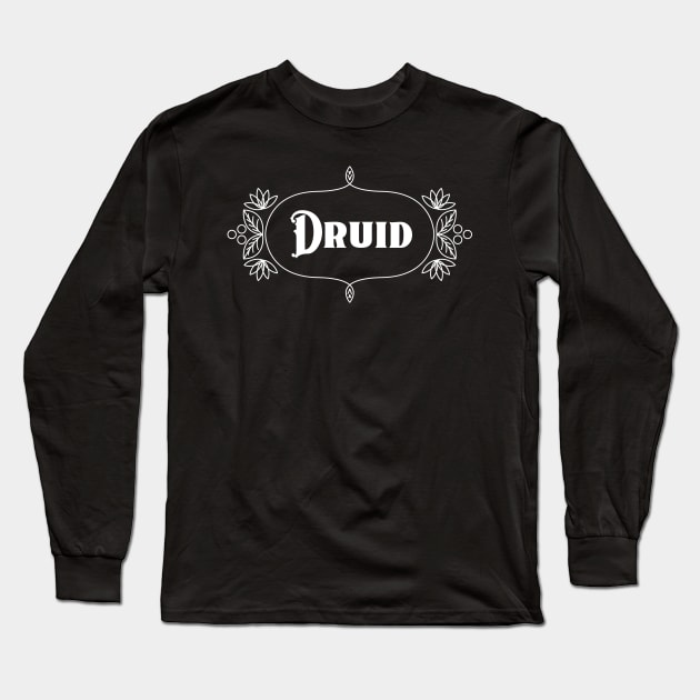 DnD Druid - Dark Long Sleeve T-Shirt by banditotees